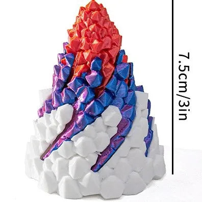 Spiral Stone 3D Printed Three Layer Stress Relieving Toy Impossible Pyramid Passthrough Fidget Helix Tricolor Home Decoration