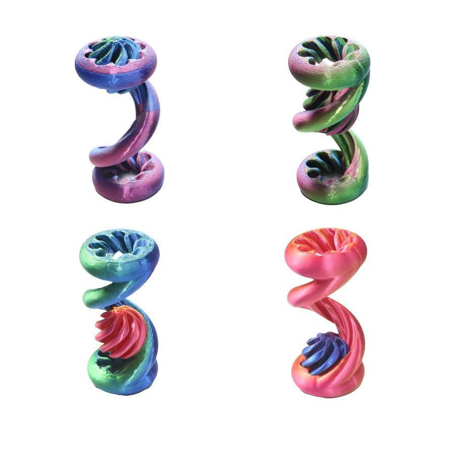 1pc 3D Printed Fun Spiral Toy, Leisure And Relaxation Toy ,Desk Ornaments