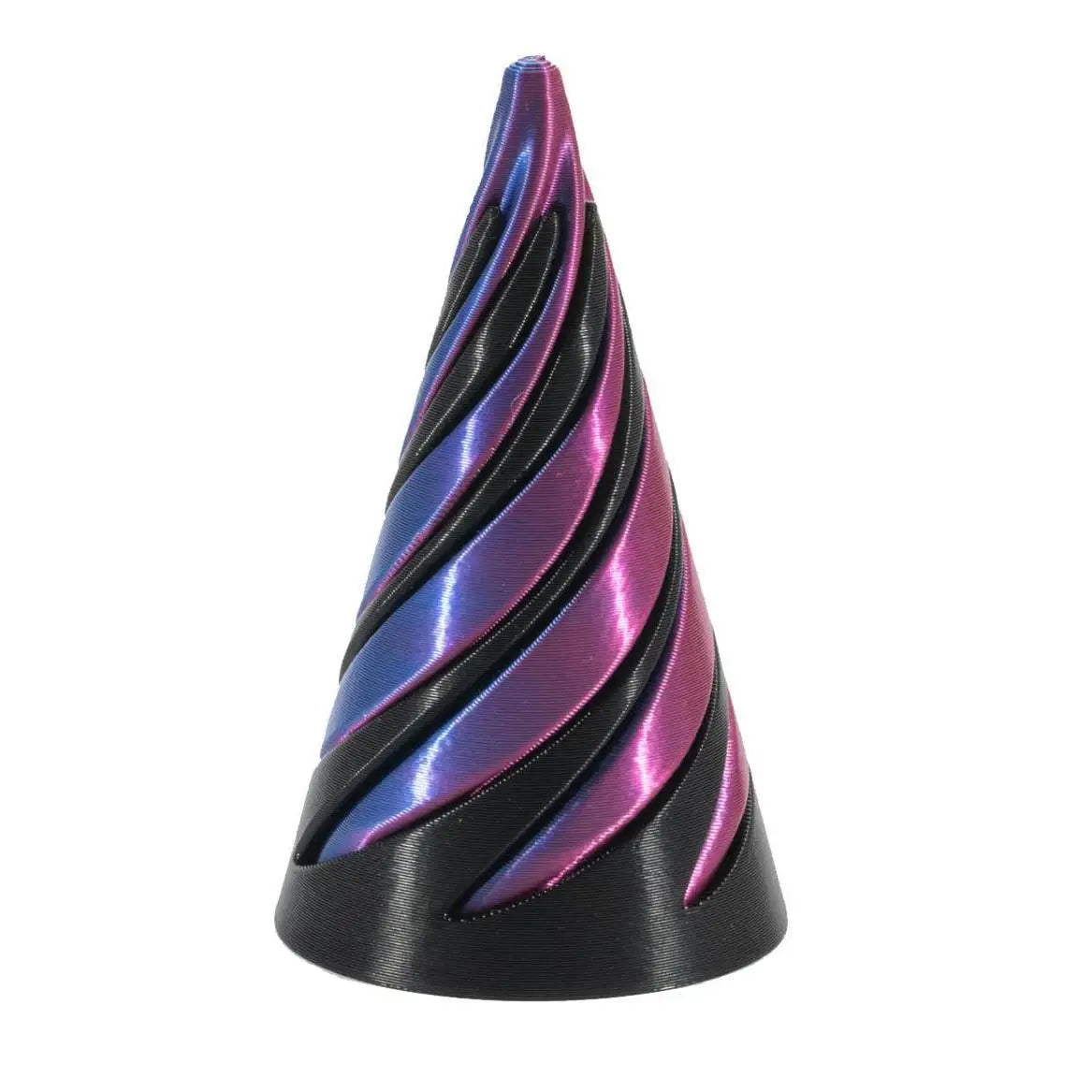 3D Printed Spiral Cone Pyramid Passthrough Sculpture Toy Creative Rotating Fidget Toys Home Decor Desktop Ornament for Kids Gift