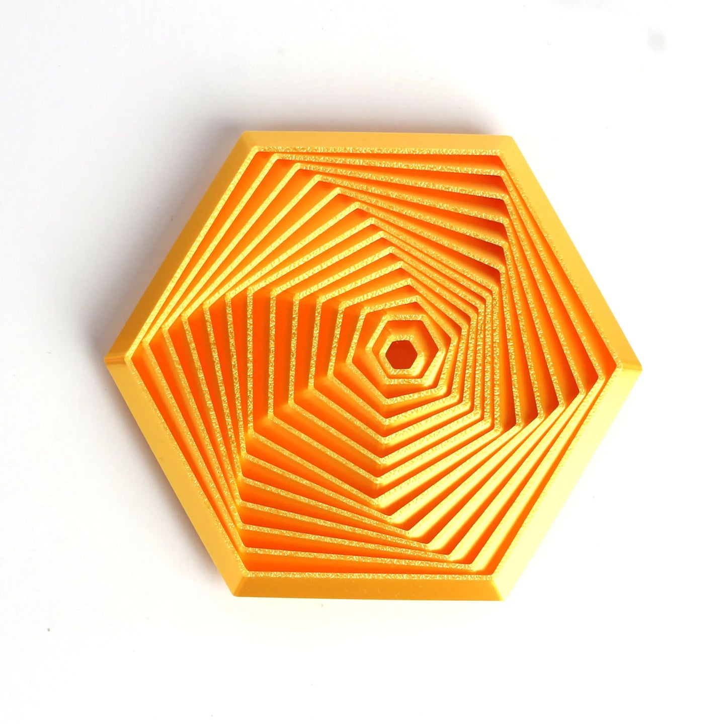 3D Printed Fractal Hexagon Toy Mesmerizing Spiral Design for Adults Stress Relief Toys Home Decor Desk Decoration Kids Gifts