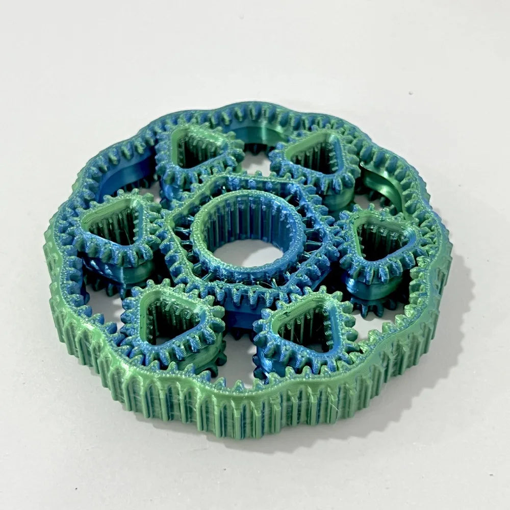 3D Printed Fidget Gear Spin Toy Sensory Gyroscope Hand Spinner Rotate Plastic Gear Fingertip Toy Children's Gifts