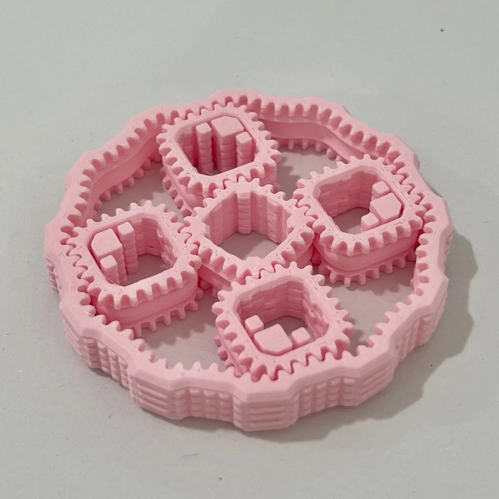 3D Printed Fidget Gear Spin Toy Sensory Gyroscope Hand Spinner Rotate Plastic Gear Fingertip Toy Children's Gifts