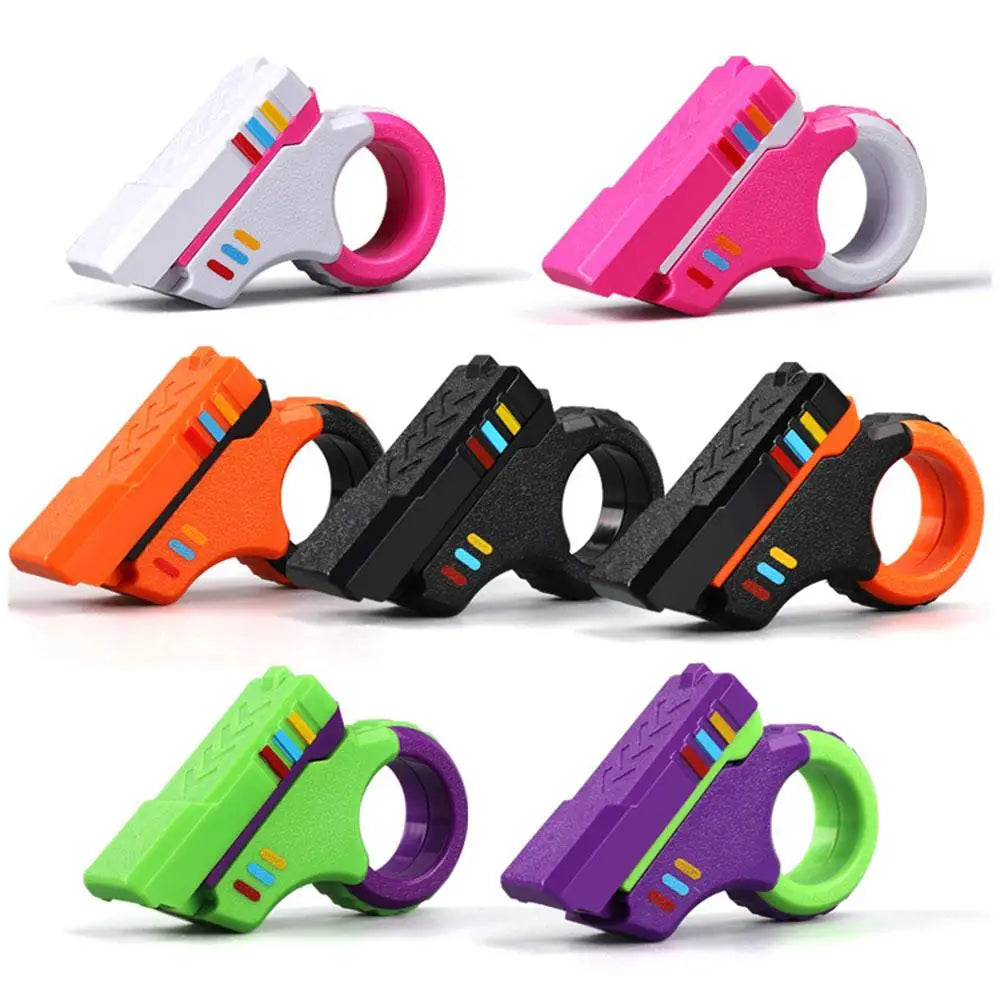 Rotary Finger Sliders Fidget Toy Office Pressure Relief Slider Ratchet Finger Fidget 3D Printed Fidegt ToysFingertip Textured