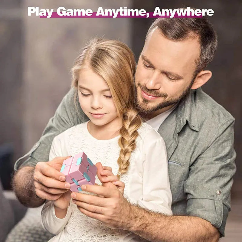 Infinity Cube Fidget Toy - Anti-Stress Relief Puzzle for Adults & Kids