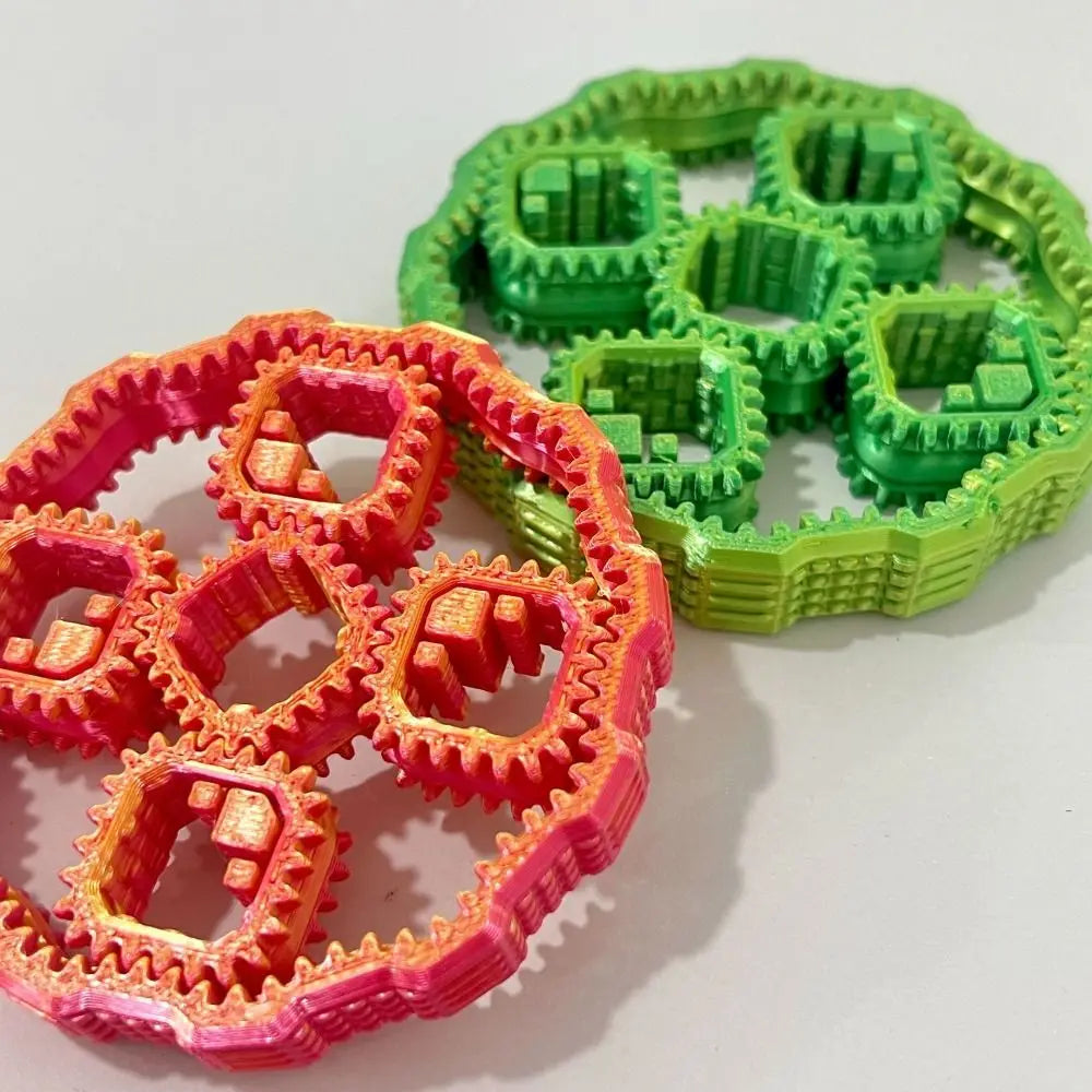 3D Printed Fidget Gear Spin Toy Sensory Gyroscope Hand Spinner Rotate Plastic Gear Fingertip Toy Children's Gifts