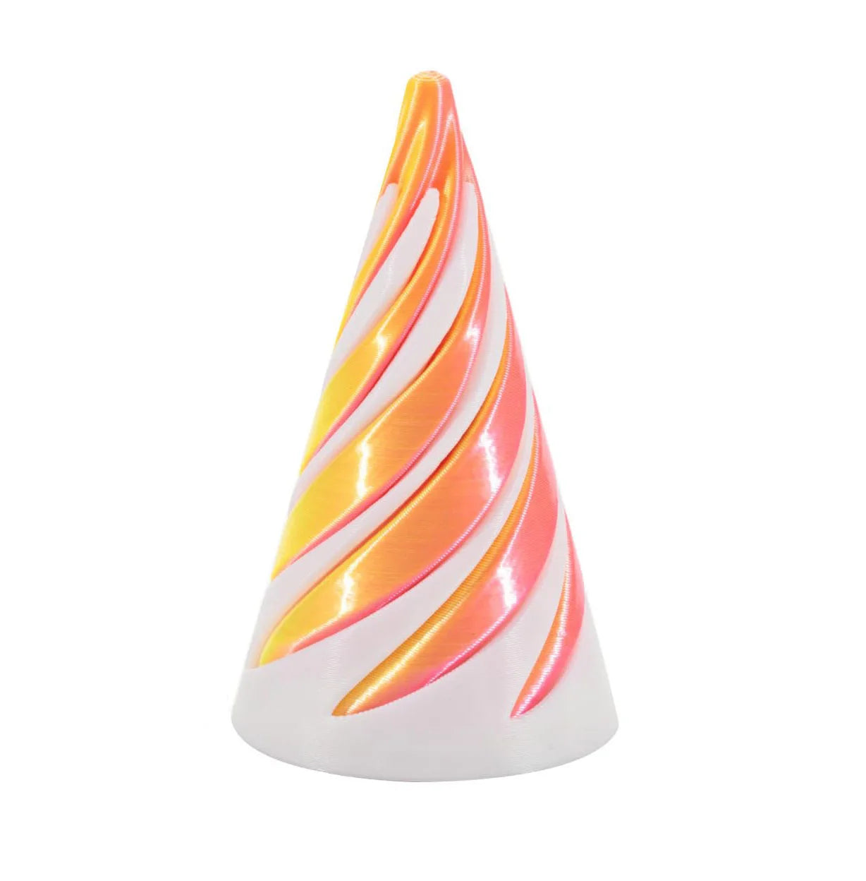 3D Printed Spiral Cone Pyramid Passthrough Sculpture Toy Creative Rotating Fidget Toys Home Decor Desktop Ornament for Kids Gift