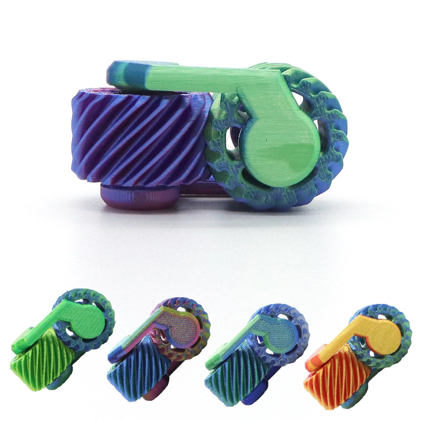 3D Printed Fidget Spinner Miniature Fingertip Gear Stress Relief Toy for Top
