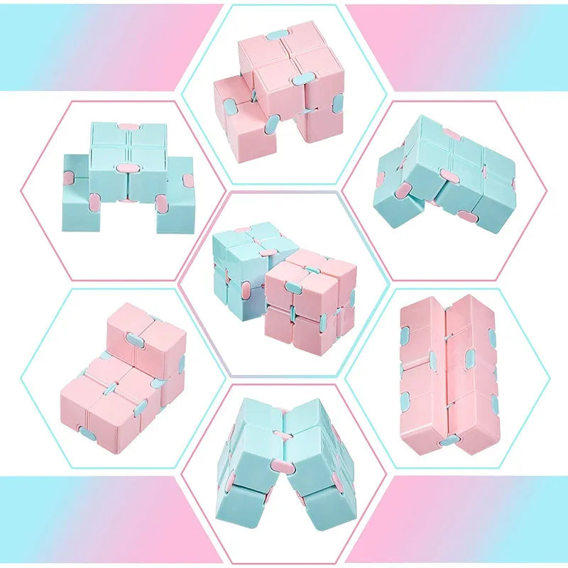 Infinity Cube Fidget Toy - Anti-Stress Relief Puzzle for Adults & Kids