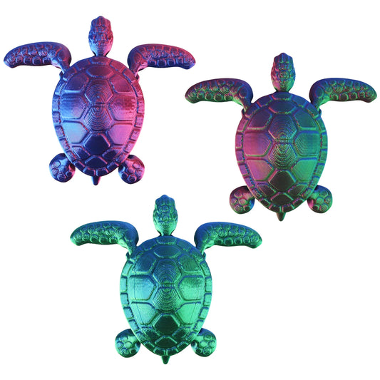 3D printed turtle, multi joint movable, figurine model decoration ornament children's toy, 3D printed restless toy party gift