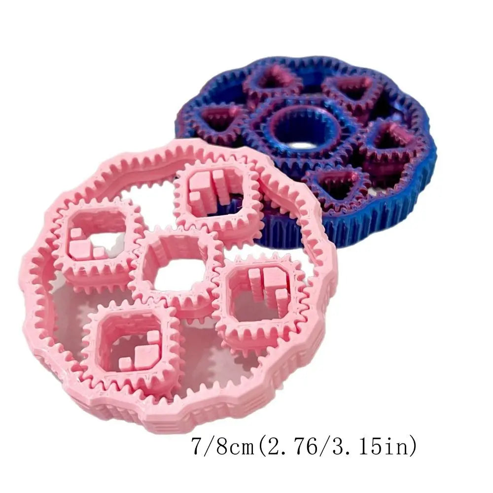 3D Printed Fidget Gear Spin Toy Sensory Gyroscope Hand Spinner Rotate Plastic Gear Fingertip Toy Children's Gifts