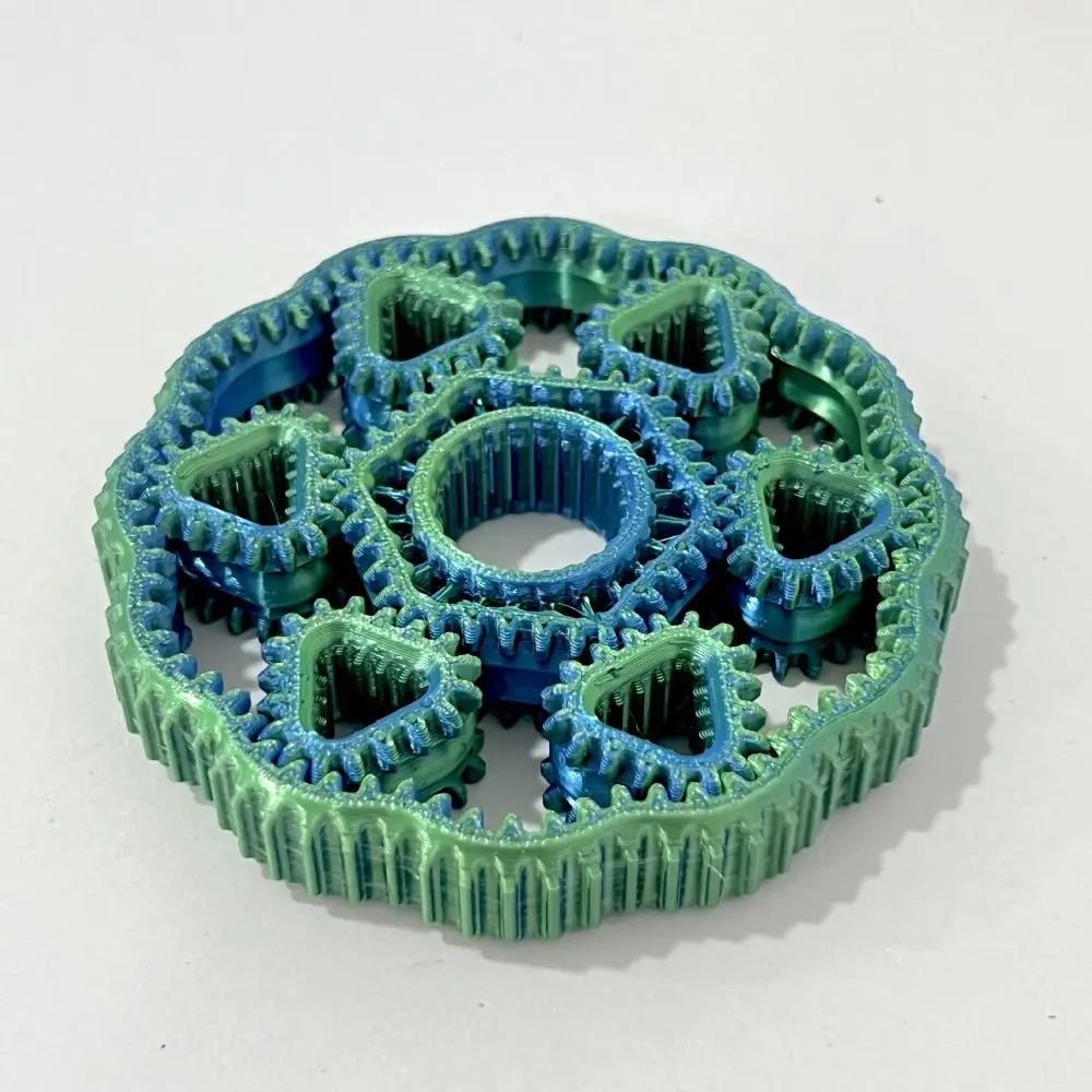 3D Printed Fidget Gear Spin Toy Sensory Gyroscope Hand Spinner Rotate Plastic Gear Fingertip Toy Children's Gifts