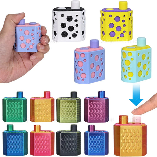 New 3D Printed Finger Fidget Toy Press Type Relax Stress Desktop Decor Birthday Gift