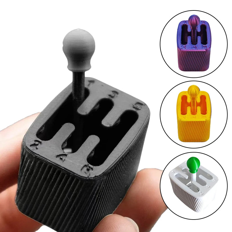 3D Printed Manual Gear Shifter Fidget Toy Stress Relief Relaxation Desk Ornament Car Model Simulation Transmission Paddle