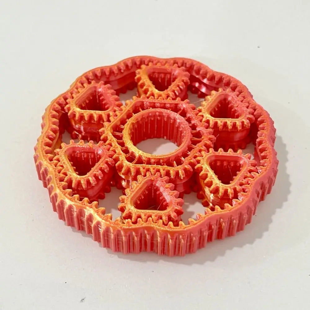 3D Printed Fidget Gear Spin Toy Sensory Gyroscope Hand Spinner Rotate Plastic Gear Fingertip Toy Children's Gifts