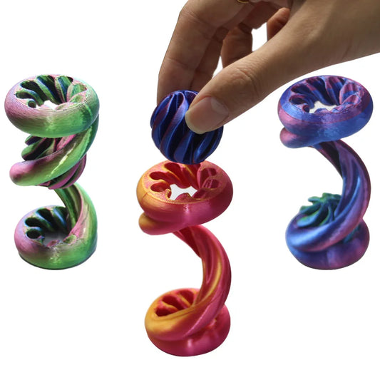 1pc 3D Printed Fun Spiral Toy, Leisure And Relaxation Toy ,Desk Ornaments