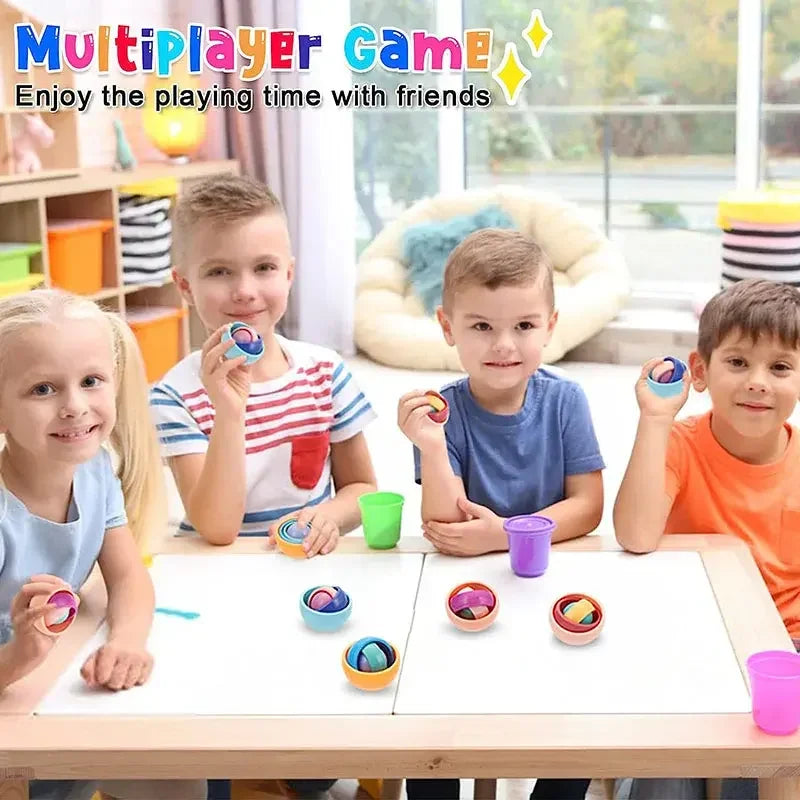 3D Rotation Ball Fidget Gyro Sensory Toys Hand Fidget Spinner Gyroscope for Kids Teens Adults Children ADHD Autism Stress Relief