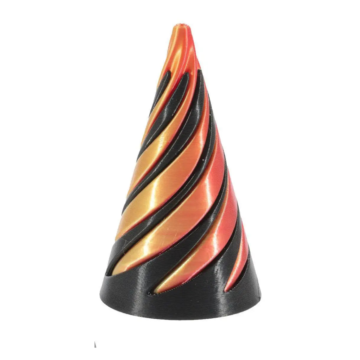 3D Printed Spiral Cone Pyramid Passthrough Sculpture Toy Creative Rotating Fidget Toys Home Decor Desktop Ornament for Kids Gift
