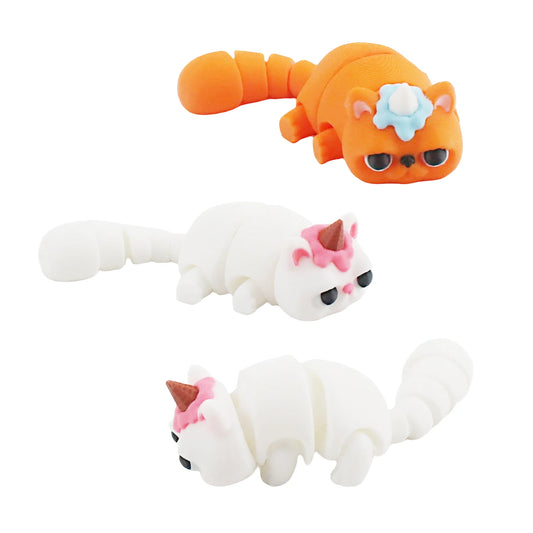 3D printed candy cat, 3D printed small gift, figurine model, decorative ornament toy