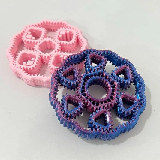 3D Printed Fidget Gear Spin Toy Sensory Gyroscope Hand Spinner Rotate Plastic Gear Fingertip Toy Children's Gifts