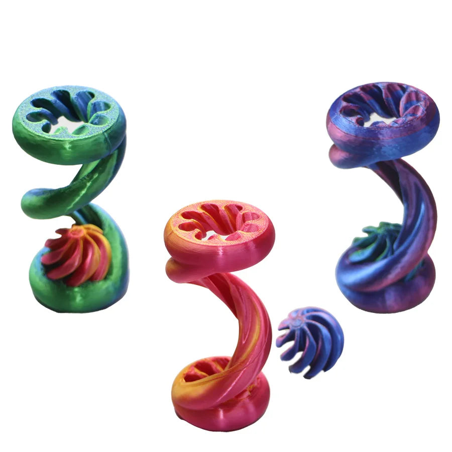 1pc 3D Printed Fun Spiral Toy, Leisure And Relaxation Toy ,Desk Ornaments